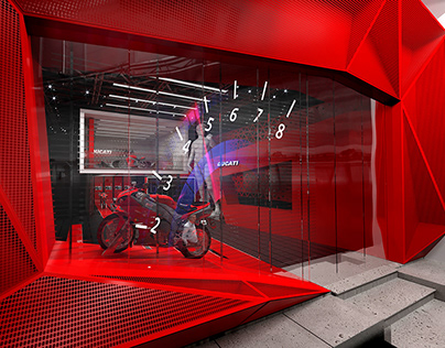 Ducati showroom/ concoction.