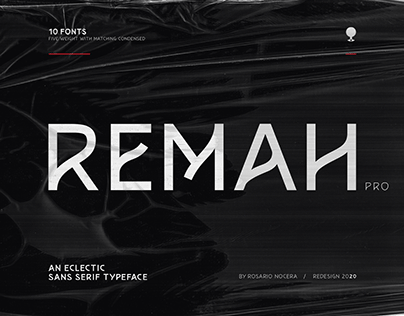 Remah Pro | an Eclectic Sans Serif Typefaces