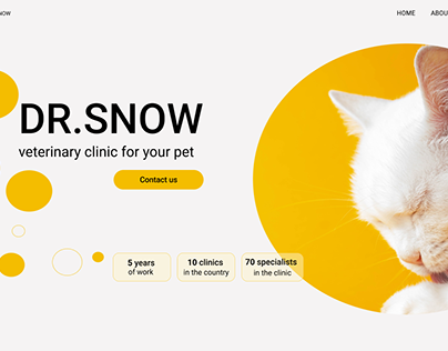 Landing page for veterinary clinic