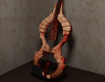 3D Stylized Violin