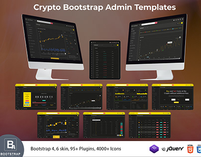 Tokenize CryptoCurrency Admin Templates with UI Kit