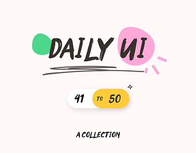 Daily UI Challenge #41-50