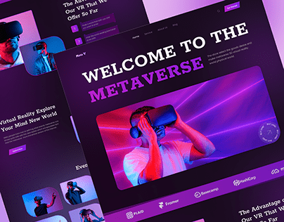 Metaverse Website Landing Page Design