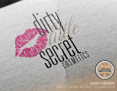 Dirty Little Secret Cosmetics Logo Design