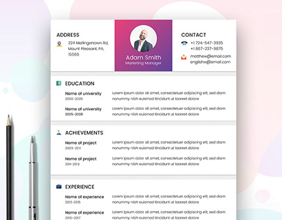 Free Marketer Resume Template