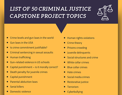 capstone project ideas criminal justice