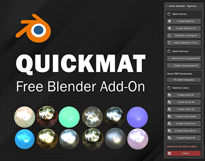 QuickMat Ngchipv | Blender Free Add-on