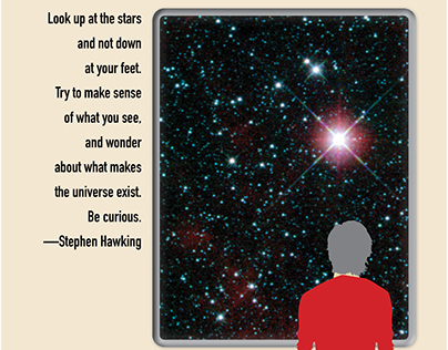 Graphic for Stephen Hawking Quote