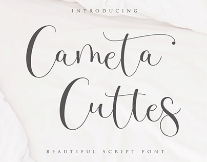 Cameta Cuttes Script Font