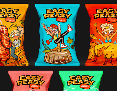 Easy Peasy (Chips packaging design)