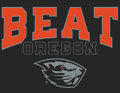 Beat Oregon design for OSU Bookstore