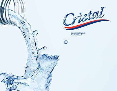 cristal water for Congo press ad and poster