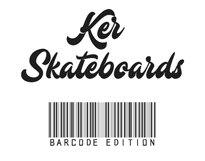 Ker Skateboards Barcode Design