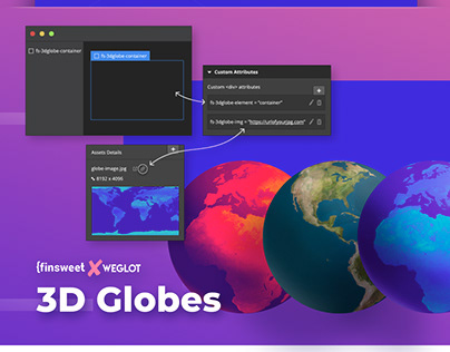 3D Globes for Webflow