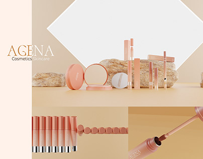 AGENA packaging cosmetic visual/3D animation