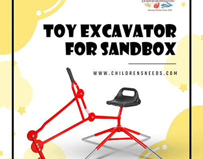 Toy Excavator for Sandbox at Children's Needs!