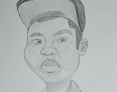 Caricature Jordan Peele With Reference