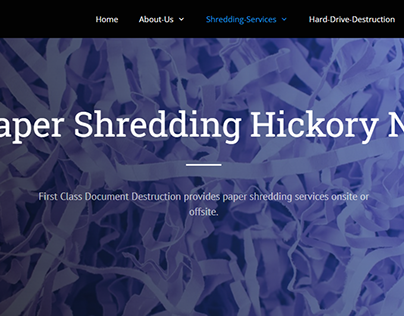 Paper Shredding Hickory NC