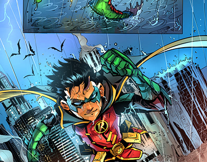 sample pages robin and jon (superboy)