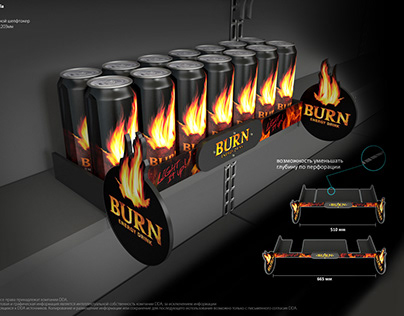 Board pos material for BURN brand