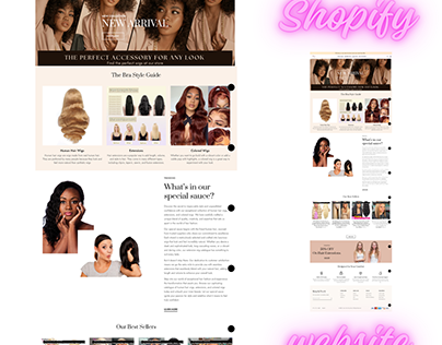Project thumbnail - Wig E-Commerce Creation: A Shopify Project Showcase