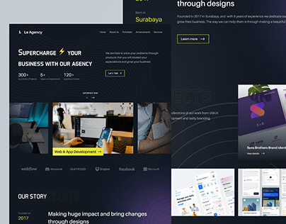 Le Agency - Creative Agency Landing Page