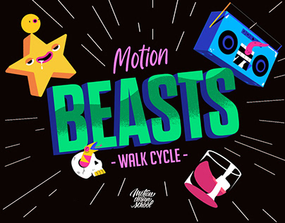 Motion Beasts 2D Animation (Walk cycle)