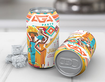 CAN DESIGN FOR AGA INSPIRED BY THE EGYPTION CULTUR