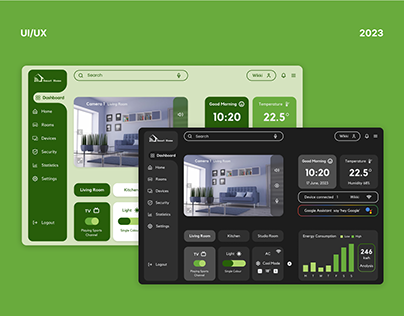 Smart Home | Responsive Monitoring Dashboard
