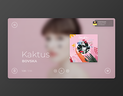 Modern music player app for tablet & desktop