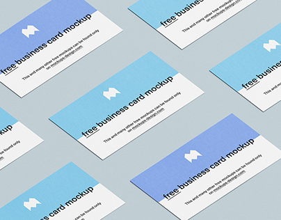 Free 3.5x2 in business cards mockup