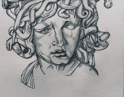 Gorgone Méduse, statuaire