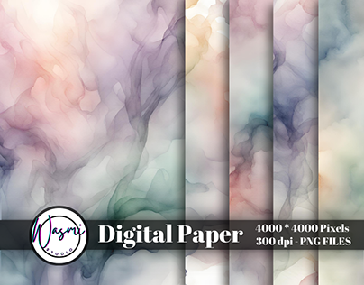 Pastel Smoky Watercolor Background