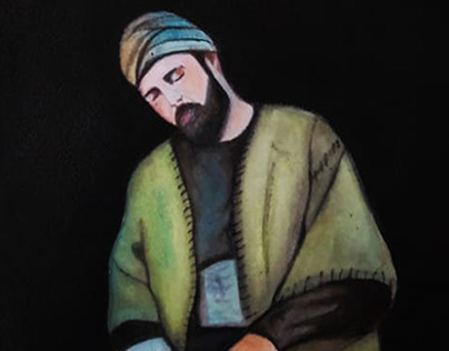 Sufi watercolor painting