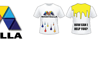 Shirts for Marvella Paint - logo project