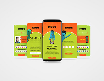 KODE mobile UI (create membership card)