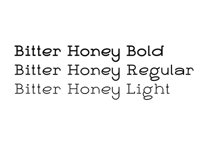 Bitter Honey font
