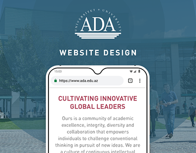 ADA University website design