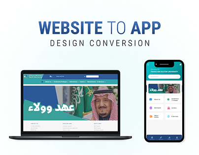 Website to App Design Conversion UI UX