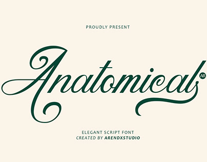 Free | Anatomical Elegant Script Font