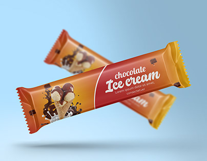 choklate ice cream product packageing design