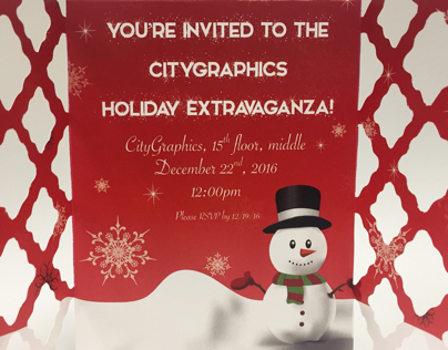 The CityGraphics Holiday Party Invite