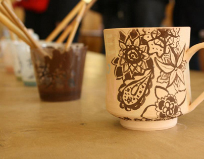 Pottery Painting for Kizuna (Bond) Project │ 2013