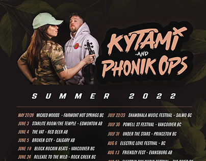 Kytami and Phonik Ops Tour Graphics