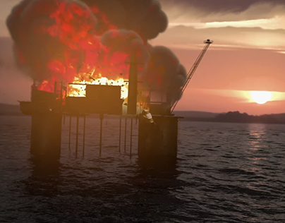 Oil Rig Explosion VFX and Breakdown