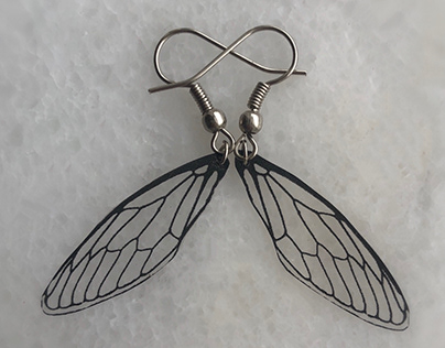Cicada Wing Earrings
