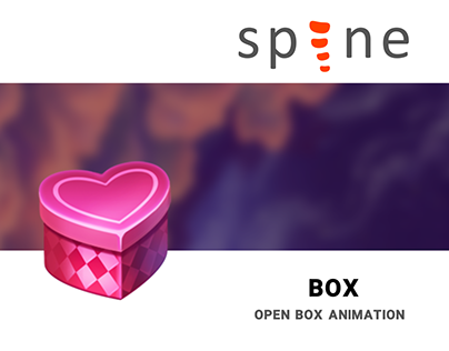 Spine 2d animation open box