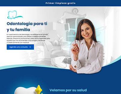 Landing page - Pagina web sencilla para dentistas.