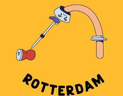 Rotterdam Mascot illustrations