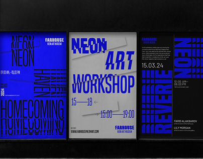 Project thumbnail - Farhouse Neon Art Museum - Branding